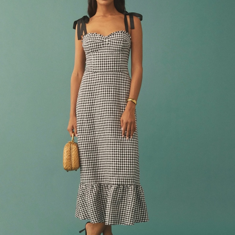REFORMATION VALE LINEN DRESS